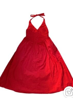 Old Navy X Christopher John Rogers red halter dress